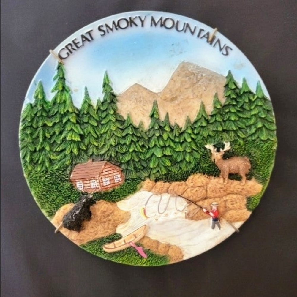 Great Smokey Mountains 3 D plate